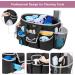 LoDird Cleaning Caddy Bag with 3 Compartments and Pockets - Black/Grey, Organizer for Supplies - Handle & Shoulder Strap, Multifunctional - Buy Online on GoSupps.com