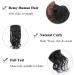 18" Ponytail Extension Human Hair Real Remy Curly Wavy #1 Jet Black (90g) - Buy Online on GoSupps.com