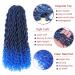 8 Packs New Goddess Locs Crochet Hair 22 inch Blue River Boho Faux Locs - 8 packs/lot (T1B/Blue) - Buy Online on GoSupps.com