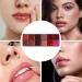  Ruwshuuk 12 Lip Colour Palette Matte Effect Make-Up Lip Gloss Universal Light Soft Texture Ideal for Women Adult Teenagers - Buy Online on GoSupps.com