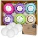 Organic Bath Bombs Gift Set - 6XL Natural Bath Bombs with Shea Butter  Coconut Oil  Essential Oils and 6 Botanic Scents. Ideal Easter and Mother s Day Relaxation Gifts for Women and Girls.