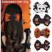 emlovosy Unique Halloween Hair Clip Design 2/6pcs Exquisite Workmanship Bow Clips for Girls Women with Spider Six-piece set - Buy Online on GoSupps.com