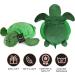 Habigail Hot Water Bottle with Plush Cover - Green Turtle Design (2 Pack) - 1 Litre Natural Rubber Bag for Warmth and Comfort - Buy Online on GoSupps.com