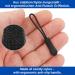 Zipper Pendant for Threading - 12 Pack Black Nylon Replacement Zippers (61 x 9 mm) for Sports Clothing Backpacks & Bags - Buy Online on GoSupps.com