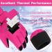 Olreco Kids Snow Gloves - Waterproof Winter Ski Gloves for Boys & Girls (7-10 Years) - Rose - Buy Online on GoSupps.com