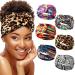 WILLBOND 6 Pieces African Headband for women Stretchy Boho Print Hairband Yoga Running Sports Workout Head Grip Band Elastic Turban Headwrap Head Cloth for Women Girls  Classic Pattern