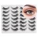 Wrong eyelash of course 3D artificial eyelashes 14 pairs of fake lashes cat eye cat eye lashes thin band faux mink lashes eyelashes nerz reusable fake eyelashes from glowing win 14pairs-cat eye