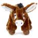 Zappi Co 100% Recycled Plush Donkey Toy (21cm) - Eco-Friendly Stuffed Animal for Newborns - Buy Online on GoSupps.com