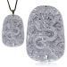 Verdant Touch Terahertz Dragon Fan Necklace - Natural Carved Stone 60x180 cm | Unique Jewelry Production - Buy Online on GoSupps.com