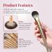 Delbar Gold Makeup Brushes Set | 8pc Full Face with Travel Bag | Professional Cruelty-Free | Lady of Eshgh - Buy Online on GoSupps.com