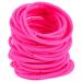 Frcolor Elastic Hair Ties No Metal No Damage Ponytail Holder Hair Rubber Bands Pack of 50 (Pink)
