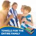 Ben Kaufman Colored Classic Multi-Color Stripe Beach Towel - Large Cotton - 30 x 60 - 4 Pack - Buy Online on GoSupps.com