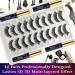 Magnetic Eyelashes Kit - 10 Pairs Natural Look Reusable Lashes with Applicator & 4 Tubes of Liner | Long Lasting & Easy to Apply - Buy Online on GoSupps.com