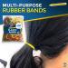 SOL Elastic Bands Rubber Bands Assorted Sizes Coloured Elastic Bands Assorted Sizes Paper Wristband 400 pk - Buy Online on GoSupps.com