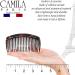 Camila Paris AD66/2 Large Curved Tortoise Shell French Side Combs - Strong Hold Hair Clips for Women - Made in France - Buy Online on GoSupps.com