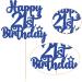 Gyufise 1Pc Happy 21st Birthday Cake Topper Glitter 21 & Fabulous Cheers to 21 Years Old Birthday Cake Pick for Celebrating 21st Birthday Anniversary Party Cake Decorations Blue 21st Blue - Buy Online on GoSupps.com