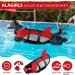 Alagirls Dog Swimming Vest | Reflective Life Jacket with Rescue Handle | Size XS (33-43cm) | Red & Gray - Buy Online on GoSupps.com