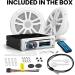 BOSS Marine Boat Stereo Sound System Speaker Package - MCK508WB.6, Single Din Radio, CD Player, Bluetooth, Two 6.5 Speakers, Dipole Antenna - Buy Online on GoSupps.com