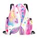 RLGPBON Drawstring Backpack for Kids Girls Gym Dance Bag Sport Gym Sack Mini Travel Daypack With Two Water Bottle Holder Color 7