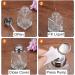 sourcing map 6Oz / 180ML Glass Pump Dispenser Bottle Liquid Pumping Press Push Down Alcohol Container with Metal Flip Cover for Makeup Remover - Buy Online on GoSupps.com