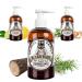 MR Bear Family Natural BartShampoo for Men 250ml - Woodland - More moisture for a fuller healthier beard - 2 -in -1 bar soap and Bart Conditioner - Bart shampoo men