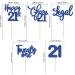 30 Pack Happy 21st Birthday Cupcake Toppers Dark Blue Glitter 21 Fabulous Cheers to 21 Years Old Birthday Cupcake Picks for Happy 21st Birthday Anniversary Party Cake Decorations 21st Dark Blue - Buy Online on GoSupps.com