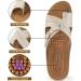 Judxsious Women's Comfortable Orthopedic Wedge Sandals - Cushioned Platform Sandals for Dressy Summer Beach Walking (6, Apricot) - Buy Online on GoSupps.com