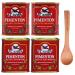 Smoked Paprika Powder bundle Hot and Mild 75g x4 Wooden Spoon