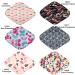 6 Pack 12 Heavy Flow Charcoal Bamboo Mama Cloth/Menstrual Pads - Choose from 17 Designs - Buy Online on GoSupps.com