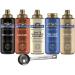 Ghirardelli - 16 Ounce Black Label, 16 Ounce Vanilla, 16 Ounce White, 17 Ounce Caramel, 17 Ounce Sea Salt Caramel Flavored Sauce (Set of 5) with Ghirardelli Stamped Barista Spoon