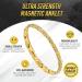 MagnetRX Ultra Strong Magnetic Anklet for Women - Titanium Gold Magnetic Anklet for Wellness & Style - Buy Online on GoSupps.com