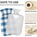 Durable 1L Heat Bottle for Pain Relief | Classic Blue Checked Design | Ideal for Neck Shoulder & Cramps Therapy - Buy Online on GoSupps.com