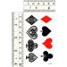 Umama Mini Tattoos Playing Cards Set - Fun Temporary Tattoos for Adults - Casino Gambling Lucky Designs - Removable Body Art - Buy Online on GoSupps.com
