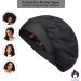 Satin Lined Double Layer Hair Cap for Curly Hair | Women's Sleep Bonnet in Black/Pink-Blue-Gold - Buy Online on GoSupps.com