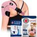 Doctor Developed Shoulder Support / Shoulder Strap / Shoulder Brace Single & Doctor Written Handbook - Relief for Shoulder Injuries, for both left & right (Pink)