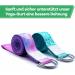 NetroxSports Adjustable Yoga Belt 240cm | Stretching Yoga Band for Men & Women | Adjustable Ring | Ideal for Pilates Meditation & Sports - Violet - Buy Online on GoSupps.com