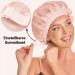 Shop 100% Mulberry Silk Hood for Curly Hair - Breathable Sleeping Cap with Elastic Ribbon in Pink | Luxury Night Cap for Healthy Hair - Buy Online on GoSupps.com
