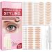 FENVIRN Eyelid Tape  Natural Double Eyelid Lifter Strips  Invisible Double Eyelid Tape Sticker  Waterproof Instant Eyelid Lift for Hooded Droopy Uneven Mono-Eyelids 3 Shapes  480PCS Style A