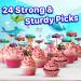 24x Cars Cupcake Toppers Strong Picks Happy Birthday D cor Cupcake Decorations for Kids Birthdays - Buy Online on GoSupps.com