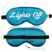 Adjustable Silk Sleep Mask for Women Men - Funny Blackout Night Blindfold in Aquamarine Blue - Ideal for Sleeping Aid, Travel, Naps - Blocks Light Effectively - Buy Online on GoSupps.com
