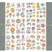 Groovy 70s Glow in the Dark Temporary Tattoos - Flower Power & Hippie Stickers for Girls' Birthday Party - Buy Online on GoSupps.com