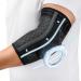 Cambivo 2x elbow bandage men women tennis arm bandage with gel pads and side stabilizers bandage elbows for pain relief for tennis arm golf arm tendinity l black
