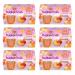 DEL MONTE BUBBLE FRUIT CUP Snacks Peach Strawberry Lemonade (Pack of 6 24 Count Total)