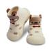 Dookeh Baby Shoes Boys Girls First Walking Shoes Non Slip Soft Sole Sneakers Toddler Infant Babygirl Sock Shoes 9-12 Months A2 Brown