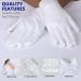 Charmics 5 Pairs White Cotton Moisturizing Gloves for Dry Hands - 10 Count, 9 Inch Eczema Gloves for Women and Men - Washable and Premium Quality - Buy Online on GoSupps.com