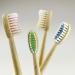 Bambumi Bamboo Toothbrushes Set - Eco-Friendly BPA Free Biodegradable & Sustainable Wooden Toothbrushes (Red/Green/Blue/Bamboo) - Buy Online on GoSupps.com
