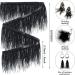 Black Ostrich Feathers Trim Fringe - 10 Yards | DIY Dress Sewing Crafts - Buy Online on GoSupps.com