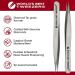 Diamond Tip Splinter Tweezers - Professional Precision Needle Nose Pointed Tweezer for Ingrown Hair, Splinters, Ticks, and Glass Removal - Buy Online on GoSupps.com