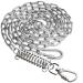 ZENGSUSU Heavy Duty Stainless Steel Dog Chains for Outside 10ft Tie Out Cable with Swivel Hook for Medium or Large Dogs Chew Proof Dog Lead for Yard or Camping
