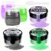 Edible Glitter - 3 Colours 100% Edible Glitter for Cakes Black Purple Green Edible Glitter for Drinks Cake Decorations Chocolates Muffins Cocktail Cream etc (4g Each)